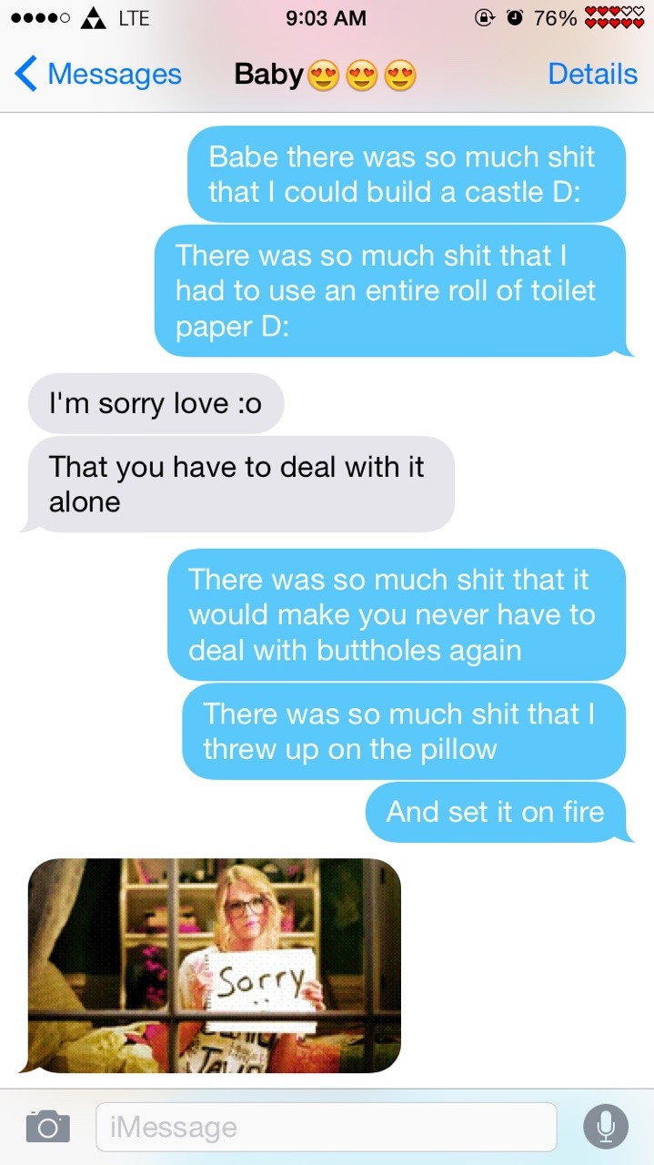 When the boyfriend is on vacation I miss him so much that I bother the shit out of