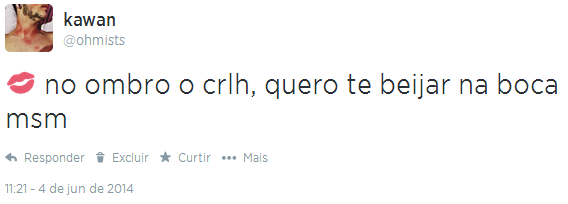 Desejo a todos paz, amor e muita sacanagem ♪♡✌