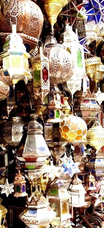 Handcrafted Lanterns On The Souk In Marrakech, Morocco