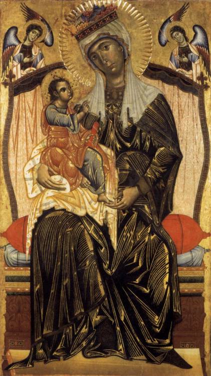 centuriespast:  COPPO DI MARCOVALDO Madonna and Childc. 1265Panel, 2238 x 135 cmSan Martino dei Servi, Orvieto 