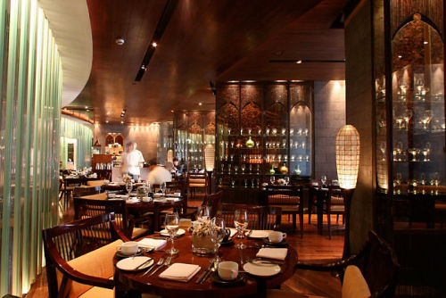 {Planning a dinner here at the Mandarin Oriental’s Paseo Uno designed by Tokyo-based Spin Desi