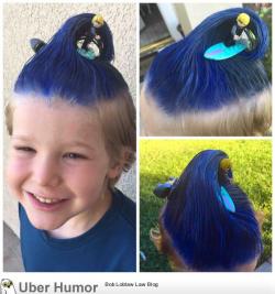 omg-pictures:  My 6 year old ready to own “Crazy hair day” in his kindergarten class.http://omg-pictures.tumblr.com 