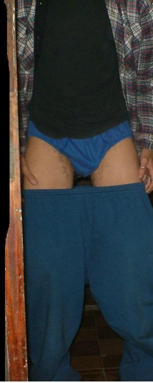 They texted each other. When he was at door, pull his pants down, i will make a pic. Successful. Goo