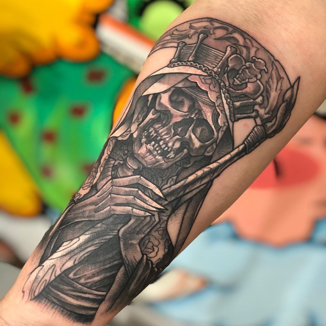 Gandalf Tattoo  tattoos by Stela  Santa Muerte  709