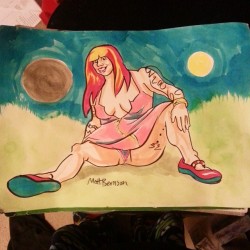 Drawing Of @Leatherpixie That I Started At Dr. Sketchy&Amp;Rsquo;S Boston And Have