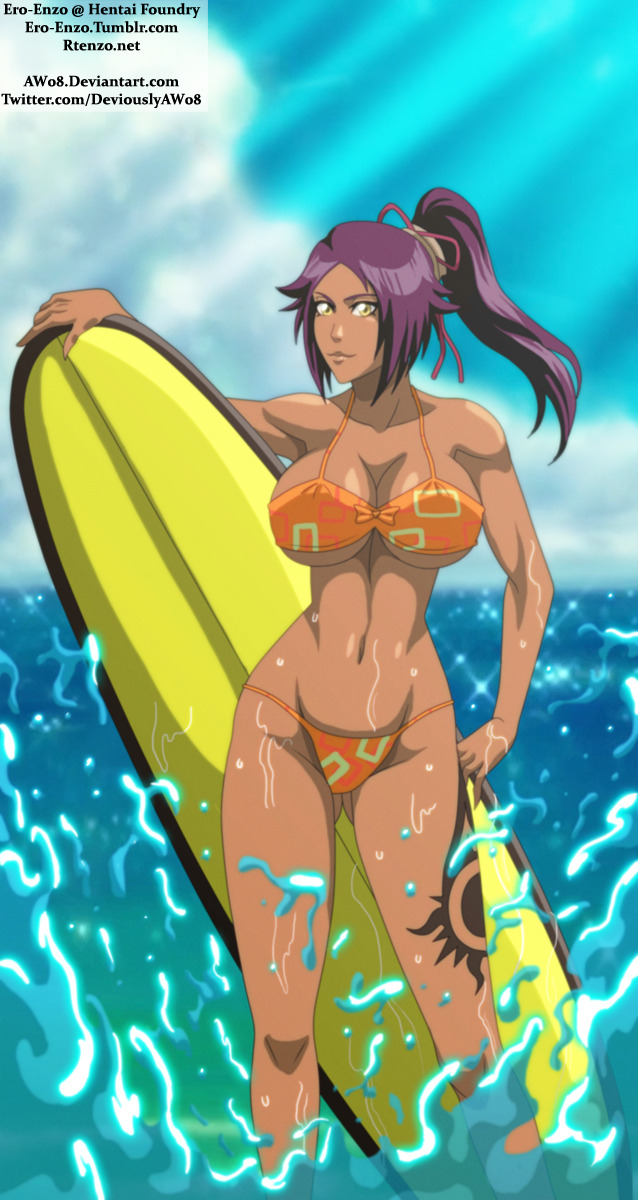 ero-enzo:  Summer DaysYoruichi enjoys summer as much as she can before it ends. 