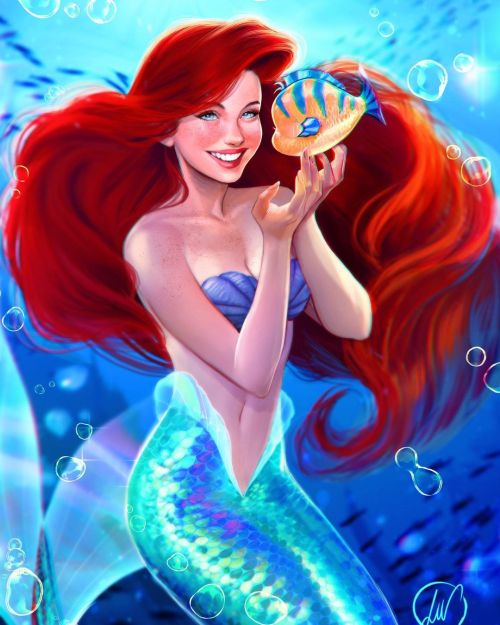 Ariel ✨#Thelittlemermaid #Ariel #Mermaid #Flounder #Ariel #art #processhttps://www.instagram.com