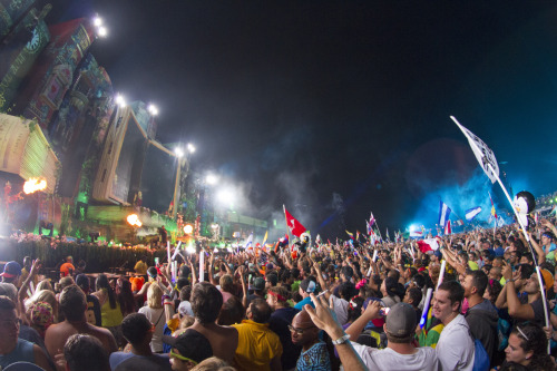 caseyashaw:Afroki (Afrojack and Steve Aoki) + Dimitri Vegas and Like Mike at Tomorrow World @dimmakr
