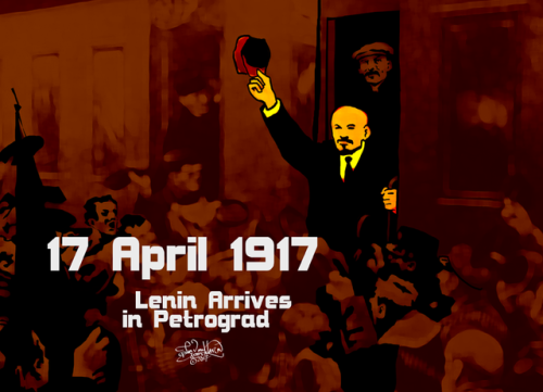 17 April 1917 - Lenin Arrives in Petrograd 