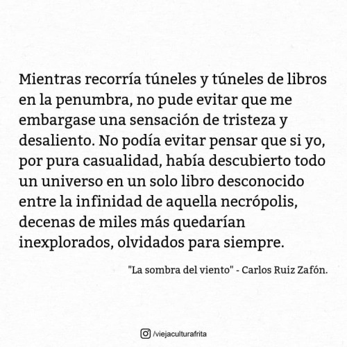 &ldquo;La sombra del viento&rdquo; - Carlos Ruiz Zafón. #Zafón  #RuizZaf&oacut