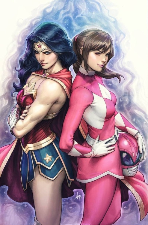 longlivethebat-universe:  Justice League/Power Rangers crossover variant covers