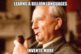 doctormaxwell:tuulikki:a-fiendish-thingy:gunmetalskies:Badass Tolkien meme.Because Tolkien was a god