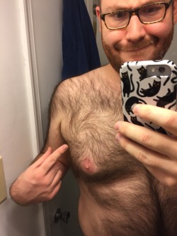 mattystew:  So why am I just now noticing this cowlick in my chest hair?! Wtf?