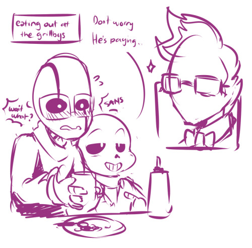 Porn Pics sketchit26:  sans and gaster (aka dork cutie)