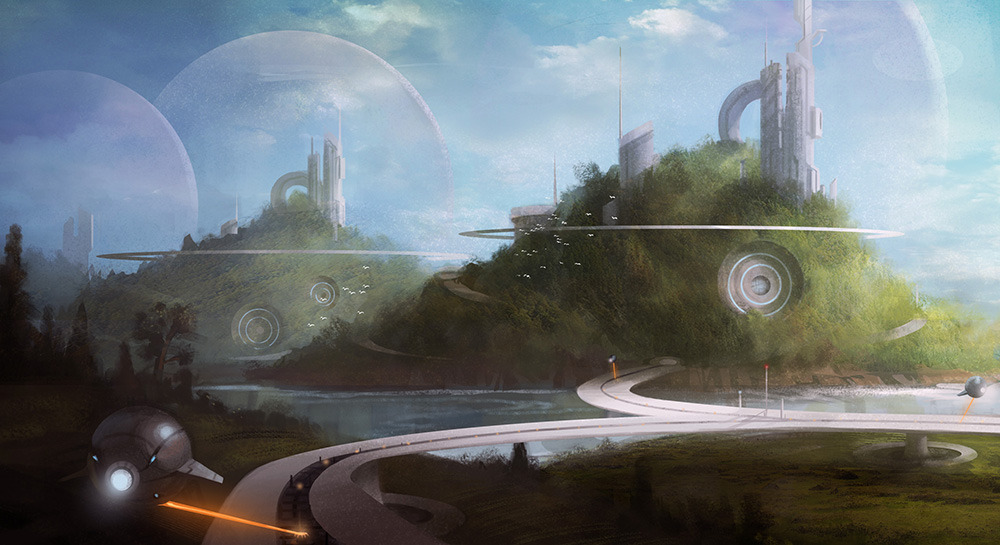 yagaminoue:  Some quick environment paintings. I feel like there’s still so much