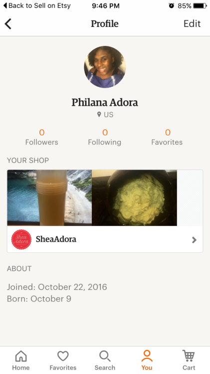 sincerelyadora: I started my first business on October 22, 2016 on etsy named Shea Adora. I sell whi