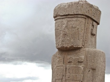   Located near the southern shore of Lake Titicaca in Bolivia, the city of Tiwanaku