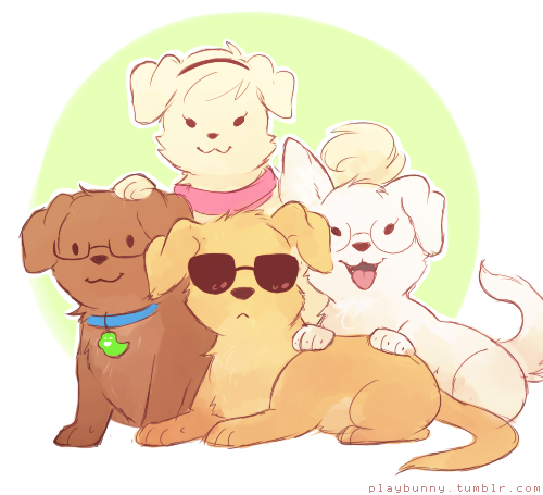 firmament-lament:  playbunny:  beta puppy bowl! uvui’m sorry for all the doodles