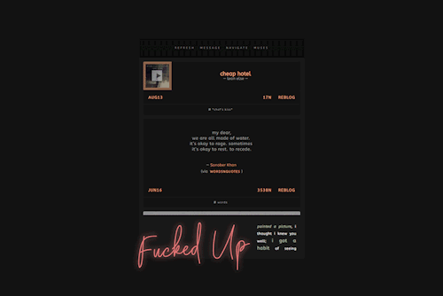 redjamies:  cheap hotel by ally features — contained theme 400px posts navigation tab muse tab