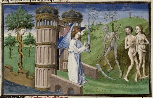 Orosius Master and Assistants (active 1394-1418), ‘The Fall of Man, with Grinning Reaper&rsquo