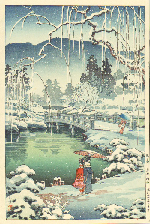 Sex ukiyoe-and-beyond:  風光礼讃 春の雪 pictures