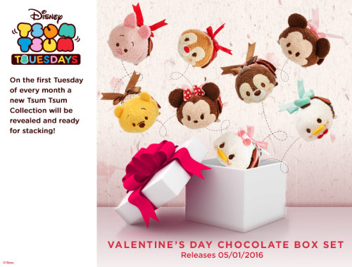 Here are all the Valentine Tsums Set to release! Top 2 Images are the UK sets coming out January 5th