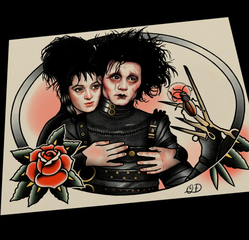 flash-art-by-quyen-dinh:  A very necessary mash-up.. www.etsy.com/shop/parlortattooprints 