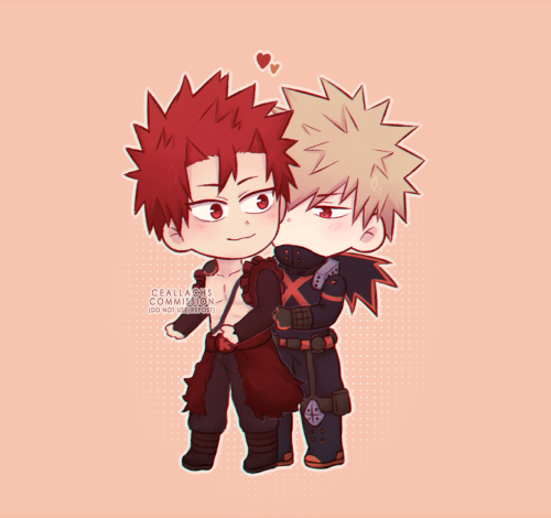 Some Bakugou couples commissions I did recently