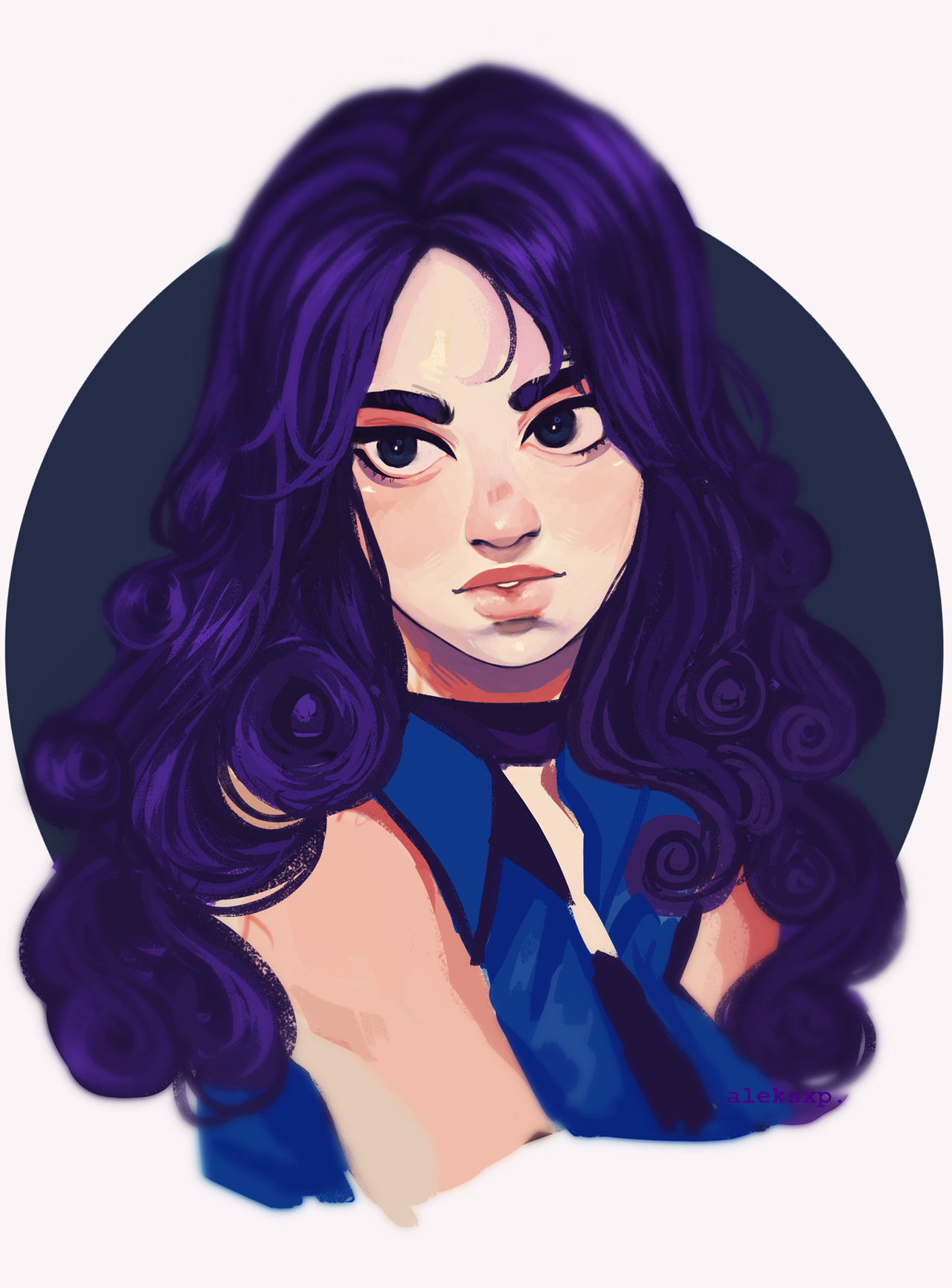 aleksxp:a warmup/testing a new brush turned into abby, so,, here