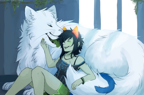 playbunny:  I really had to go ahead and paint something for myself and figured Nepeta and Mama Pounce would be a good subject. I’ve always wanted to draw these two together and this was just a lot of fun, I’m proud of how it turned out uvu ♡ Full