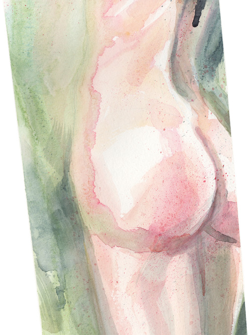 drumondart:  Peeping TomWatercolor on paper