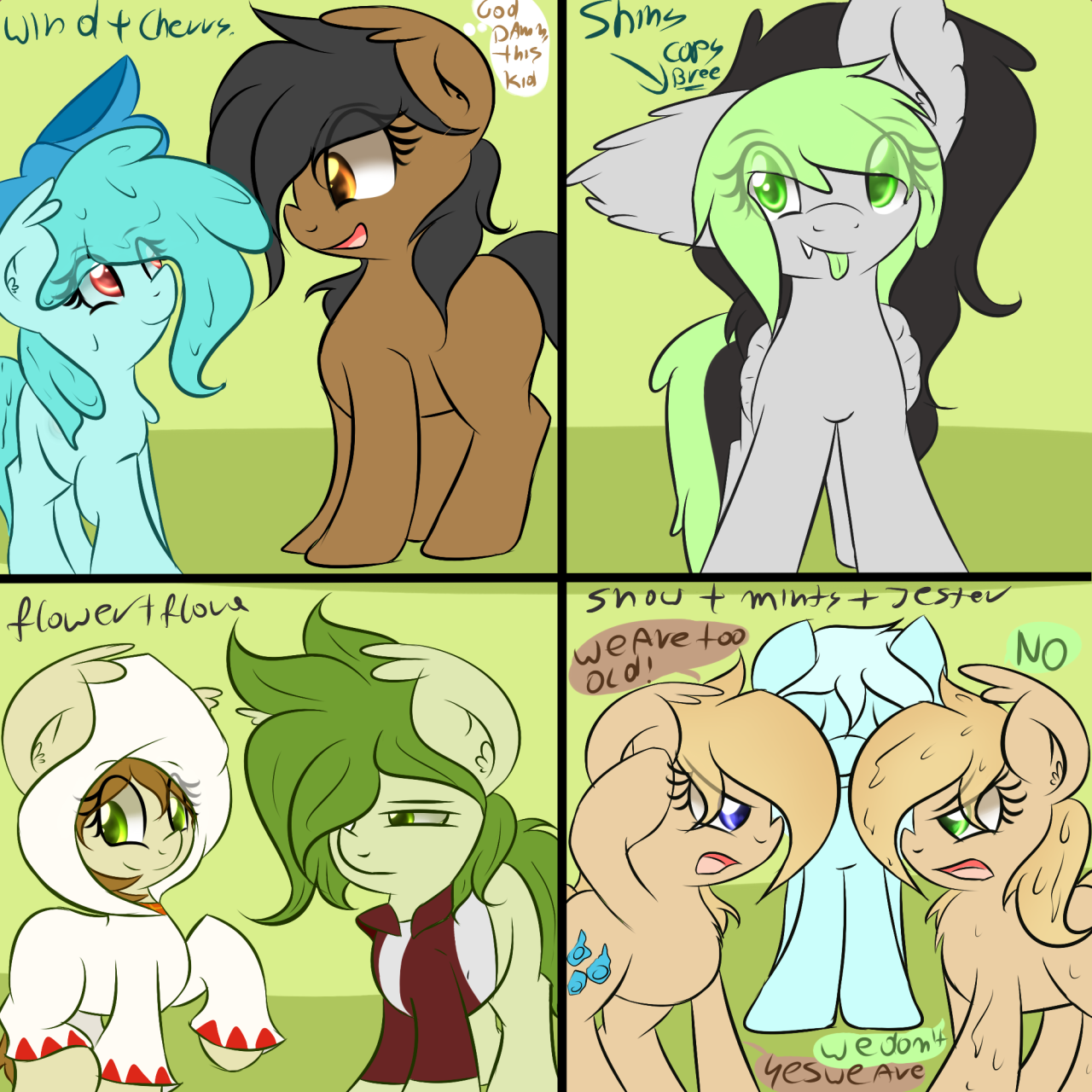 askshinytheslime:  Shiny: Not sure about snow and minty… they’re arguing a bit