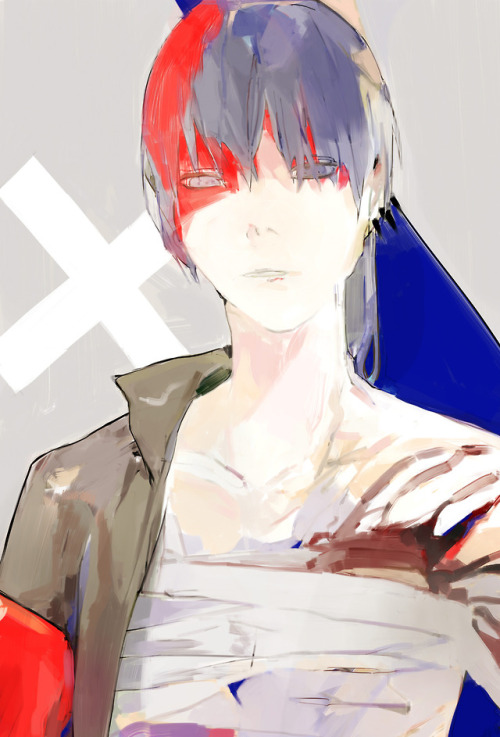 allen and kanda, kanda was a last minute rush but I really wanted to make a set ;U;