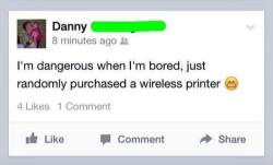 i-peed-so-hard-i-laughed:  Danny is out of
