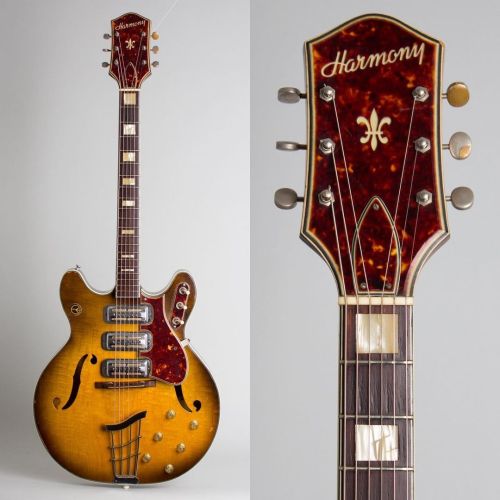 retrofret:Just arrived a 1960 Harmony H-75 Model Thinline Hollow Body Electric Guitar in its origina