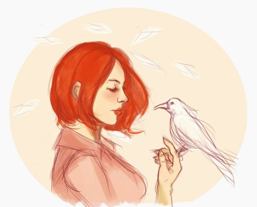 mydaydream-art:  Sketchy sketch, I rly hate having art block :p.
