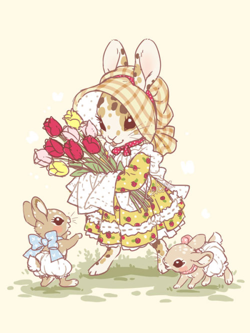 labelleizzy:celesse:I was in a vintage mood so I looked up some Beatrix Potter and Holly Hobbie refs