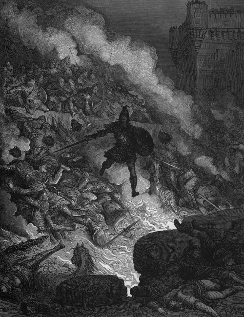 magictransistor: Gustave Doré (H. Pisan), L’Orlando Furioso (The Madness of Orlando), 1