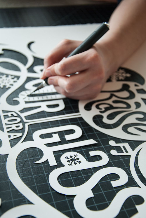 allisonchambers:
“ Tasked with Ronald McDonald House BC’s 2014 Ski Challenge campaign, we took our inspiration from childhood crafts – namely, paper snowflakes – and created a series of hand-carved, typographic posters, each headline a nod to the...