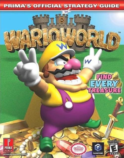 wariofranchisefanblog: The cover art for the Wario World Prima Guide.