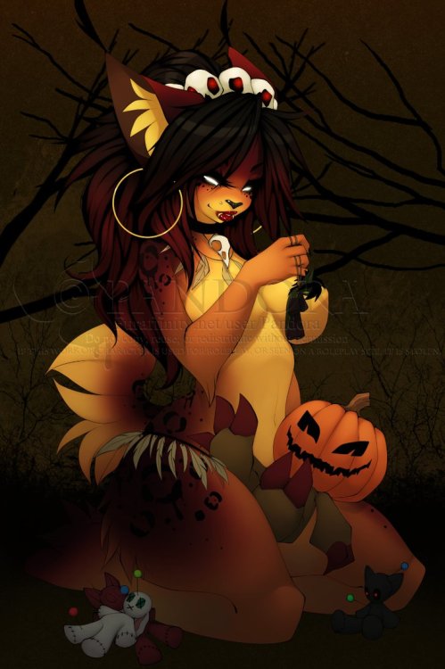 Halloween themed furries