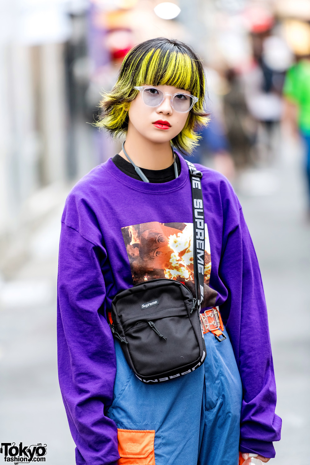 tokyo-fashion:  20-year-old Japanese fashion student Neo Tokyo on the street in Harajuku