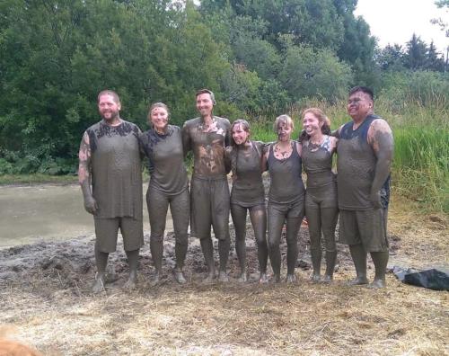 Mud volleyball games
