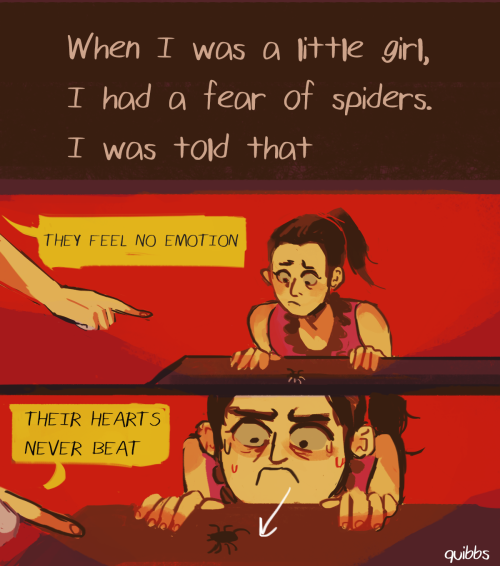 quibbs:    i rewatched the overwatch alive short awhile ago and how fucking funny is it that someone literally said this about spiders to amélie