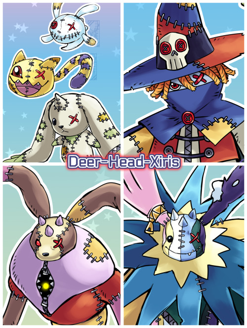 Commission For Slink_Mink, Patch Digimon Evolution Line! The First Three In The Line Were First Designed