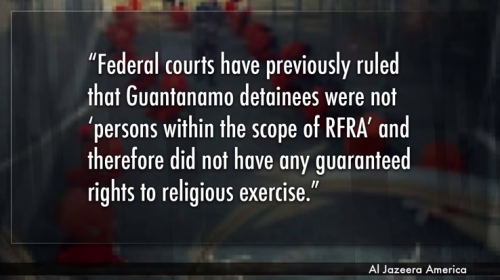 theyoungturks:Lawyers for two Guantanamo Bay detainees cited the Hobby Lobby decision to argue for t