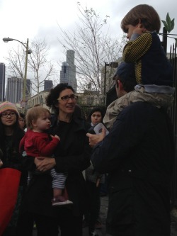 crowley-for-king:  magical-muser:  Collins family at AMOK flash mob   Awww West’s little monster uggs!