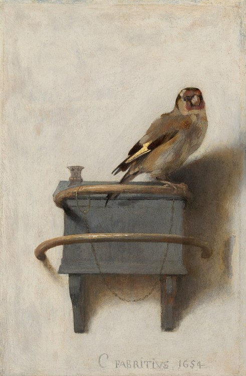Carel Pietersz Fabritius, the most promising student of Rembrandt, famous for his painting &ldqu