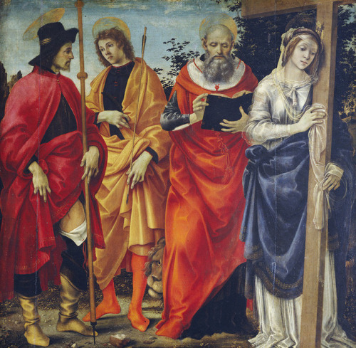 maertyrer:Filippino LippiSts. Roch, Sebastian, Jerome and Helena1482-83