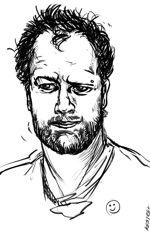 An Inky Doodle of my favorite guy. Love the Kyle T Webster digital ink brush I downloaded recently. 